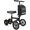 BLACK, variant on BlessReach-All Terrain Steerable Knee Scooter Crutch Alternative，Deluxe Medical Scooter Double Handbrake,for Adults Injured Ankle & Foot Recovery Scooter in Black