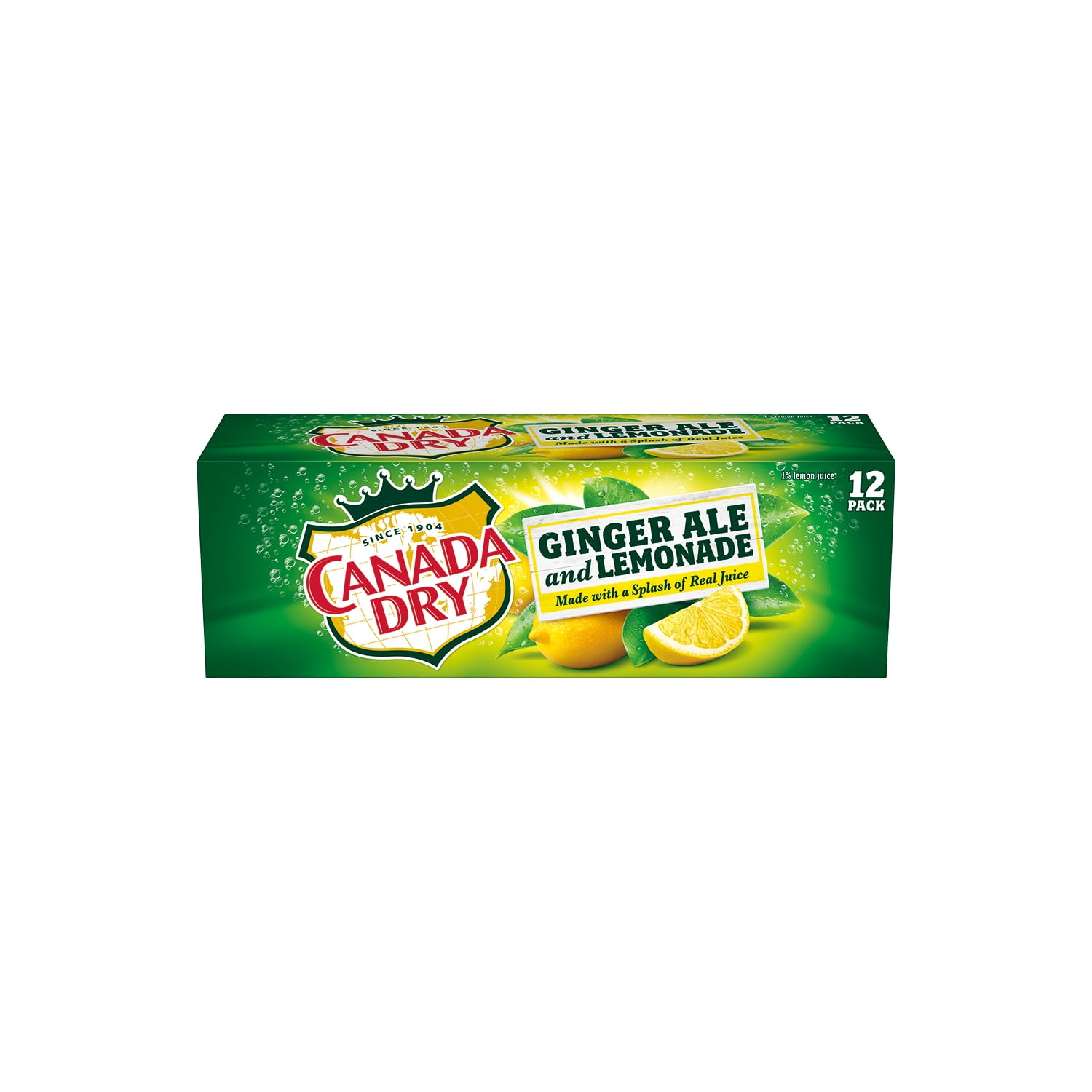 Canada Dry Ginger Ale and Lemonade Soda Pop, 12 fl oz, 12 Pack Cans