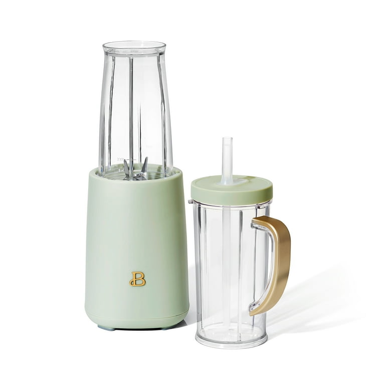 Beautiful Personal Blender, 12 Piece Set, Sage Green by Drew Barrymore