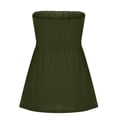 thumbnail image 4 of XuJwPNcy Womens Tube Tops Strapless Solid Color Tanks Casual Bandeau Sleeveless Shirts Summer Vacation Blouse, 4 of 5