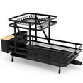 thumbnail image 2 of Barara King Dish Drying Rack, Dish Drainer, Kitchen Dish Organizer,2-Tier Collapsible Dish Rack with Removable Drip Tray, 2 of 9
