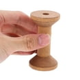 thumbnail image 2 of 8Pcs Antique Style Empty Thread Spool for Sewing Machine Threads Wooden Spool, 2 of 8