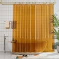 thumbnail image 5 of AmazerBath Shower Curtain Liner, 72x72 Clear Brown Shower Curtain Liner, Lightweight Plastic Shower Curtain Liner, Cute Waterproof Shower Liner for Bathroom with 3 Magnets and 12 Grommet Holes, 5 of 8