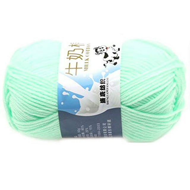 Maytalsory Fil Acrylique Multicolore en Coton Lait, 50 g