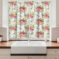 thumbnail image 2 of Ambesonne Shabby Flora Kitchen Curtains, Botanical Garden, 55"x39", Multicolor, 2 of 3