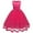 Hot Pink, variant on Odeerbi 2025 Toddler Girls Solid Color Flowers Net Yarn Bowknot Birthday Party Flowers Gown Kids Dresses