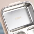 thumbnail image 3 of Stainless Steel Bento Box Lunch Container with Lid, 3 Separate Compartment, BPA-free Drop-proof Food Grade Dishwasher Safe Reusable Container for Meal Prep Home Travel Office Adults, 3 of 6