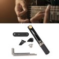 thumbnail image 3 of Headless Fixed Bridge, Standard Design Saddle Individual Bridge Metal Accurate Tuning Easy Installation Wide Compatibility  For 6 Strings Guitar, 3 of 8