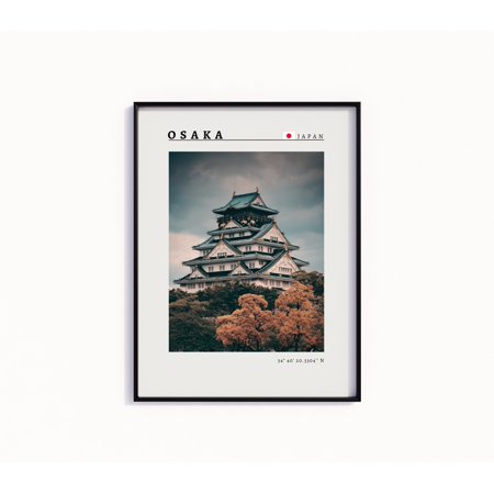 POSTER Osaka Japan Poster, Wall Art, Japanese Photography, Travel Gift, Traveling, Travel Art Poster, Traditional Art-UNFRAMED