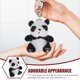 thumbnail image 3 of OUNONA Panda Colgante De Negro Para Llaves Con Adorable Y Tacto Suave, 3 of 8