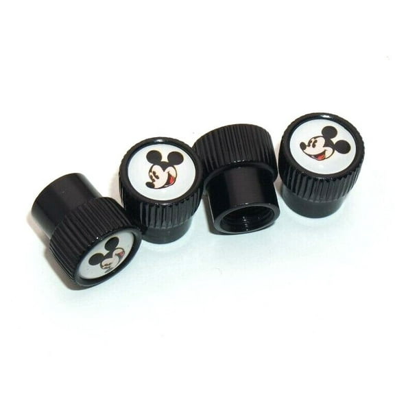 4pcs Universal Fit Mickey Mouse Car Wheels Tire Air Valve Caps Stem Dust Cover