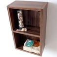 thumbnail image 2 of Fresca Armoire Latérale en Noyer avec 2 Espaces de Rangement Ouverts, 2 of 3