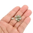 thumbnail image 4 of Unique Bargains Perles Entretoises 6 mm, 100 Pcs Entretoises de Perles Strass Rondes en Vrac pour Fabrication de Bijoux, Vert, 4 of 5