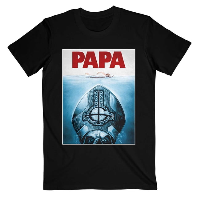 Ghost - Camiseta Papa Jaws para Adultos Unisex (Negro)