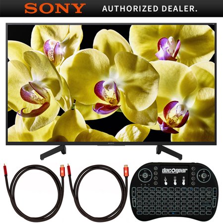 Sony XBR-49X800G 49-inch 4K Ultra HD LED TV (2019 Model) Bundle with Deco