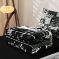 thumbnail image 5 of Manfei Jungle Deer Bear Zipper Twin Comforter Sets with Fitted Sheet and 2 Pillowcases,Camping Car Zipper Bedding Set,Olive Black,Reversible, 5 of 7