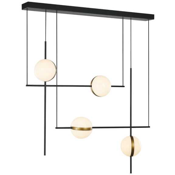 LP302004MBBG-Alora Lighting-Tagliato - 42W LED Linear Pendant-31.75 Inches Tall and 7.5 Inches Wide