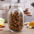 thumbnail image 1 of Transparent  Glass Snap Storage Jar Household Kitchen Sealed Jar Grain Storage Box Tea Tin Multi-purpose Containe, 1 of 3