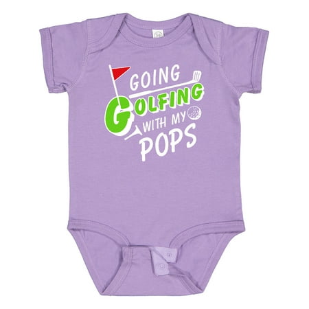 

Inktastic Going Golfing with My Pops- Kids Golf Gift Baby Boy or Baby Girl Bodysuit