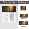 thumbnail image 6 of Deer Kitchen Valance Curtain Rod Pocket Animal Forest Wildlife Hunting Nature Jungle Window Treatment Valance Curtains for Bathroom 54 by 18 in, 1 Panel, 6 of 6