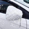 thumbnail image 3 of 4pcs Car Rearview Mirror Cover Frost Protection Waterproof Rearview Mirror Cover Thick Quilted Aluminum Foil Water Resistant, 3 of 5
