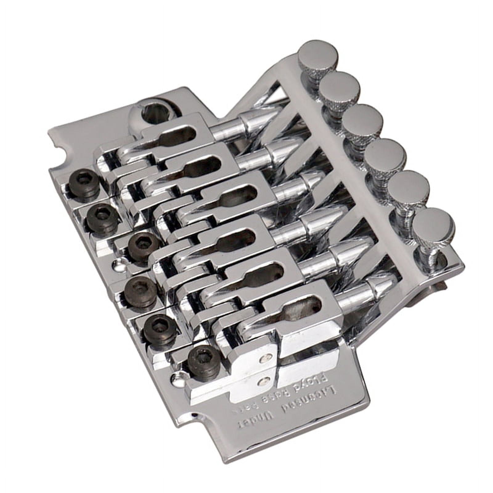 Chrome Electric Guitar Tremolo Bridge Double Locking Systyem/78MM Between the 2 Studs Centers/Strings Through Saddle