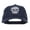 Navy, variant on Day of the Dead Skull Embroidered Frayed Cap - Navy OSFM