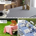 thumbnail image 3 of Efavormart Perfect Picnic Inspired Black/Red Checkered 90x156" Polyester Tablecloths For Party Event Decor, 3 of 11