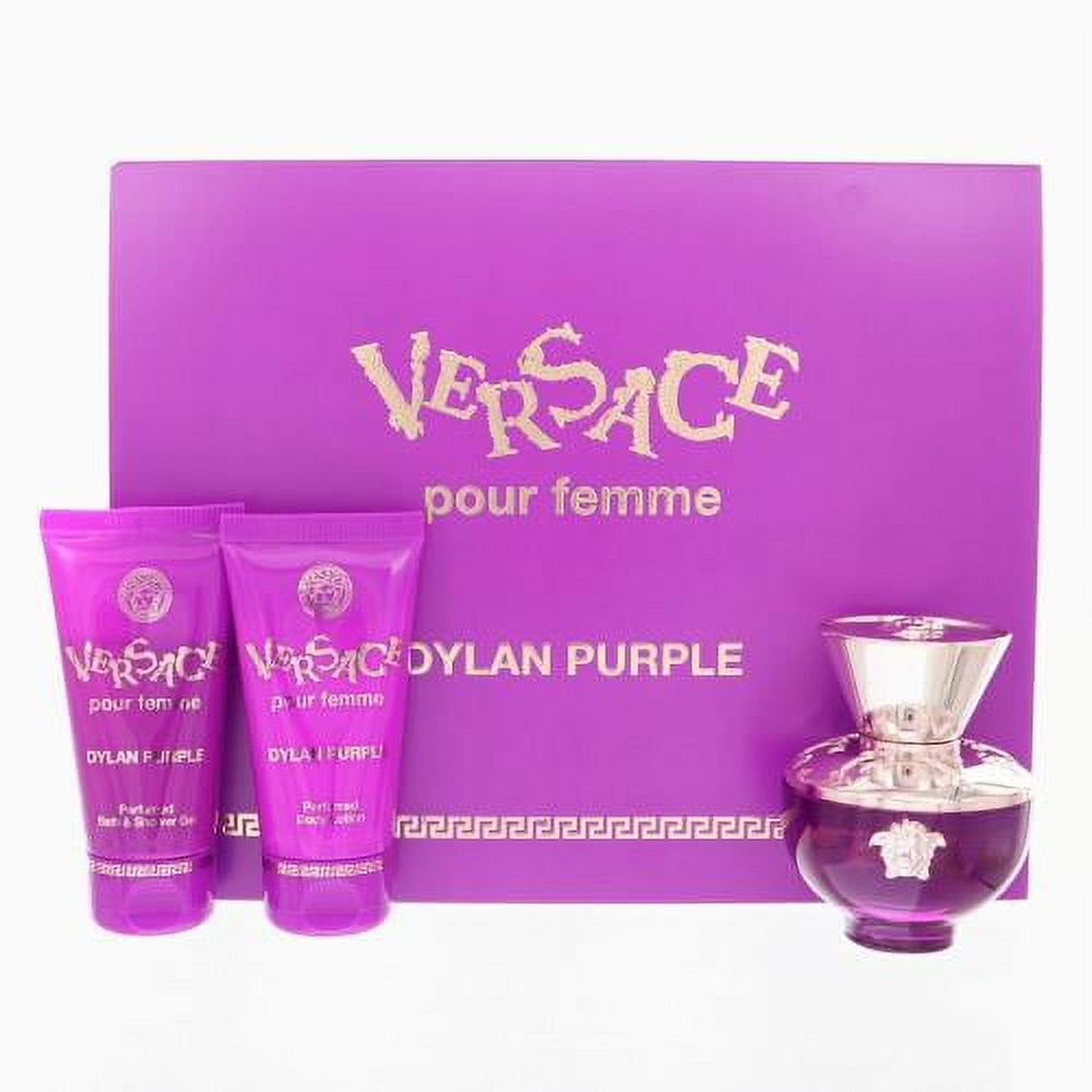 Versace Dylan Purple Miniature Gift Set for Women, Floral Fruity