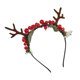 thumbnail image 4 of Diadema de cuerno de asta de Navidad para mujeres y niñas, diadema para la cabeza, Hada decorativa, disfraz, accesorios para fiestas navideñas, 4 of 5