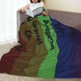 thumbnail image 2 of Pride Blanket Rainbow Progress Throw Blanket 50x40 Inches Lesbian Flag Throw for Couch Sofa Bed Travel, 2 of 6