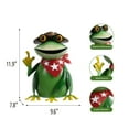thumbnail image 6 of Mainstays Cowboy Frog Metal Garden Statue, Weather-Resistant Outdoor Décor, 6 of 7