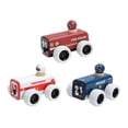 thumbnail image 6 of ZARKEA Pull-Back Fire Engine Car and Magnet Connect Toy for Toddlers 18M+, Role Play Wooden Rescue Car, 6 of 8