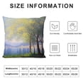 thumbnail image 5 of Chilfamy Impressionism Pillow Covers Short Plush Square Design Indoor Outdoor Pillow Case 1PC 24x24in, 5 of 5
