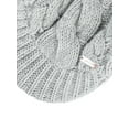 thumbnail image 4 of Jessica Simpson Women's Cable Knit Newsboy Beanie Hat with Brim, 4 of 6