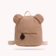 thumbnail image 3 of Mochilas de hombro de viaje con forma de oso de dibujos animados para estudiantes de lana de otoño, 3 of 9
