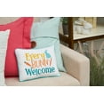 thumbnail image 4 of "Every Bunny Welcome" Easter Cotton Blend Mini Accent Pillow 9" x 12", 4 of 6