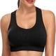 thumbnail image 3 of Sujetador deportivo con tirantes acolchados y tirantes cruzados, sujetador deportivo a prueba de golpes para mujer, sujetador de yoga cómodo para ropa deportiva, 3 of 8