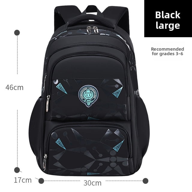 School Backpack Lightweight Two-Shoulder Student Bag Waterproof Durable Reflective Stripe