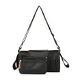 thumbnail image 4 of Bolsa colgante para cochecito, bolsa de almacenamiento para cochecito, cochecito ligero de gran capacidad, bolsa de pañales, organizador para compras Negro, 4 of 9