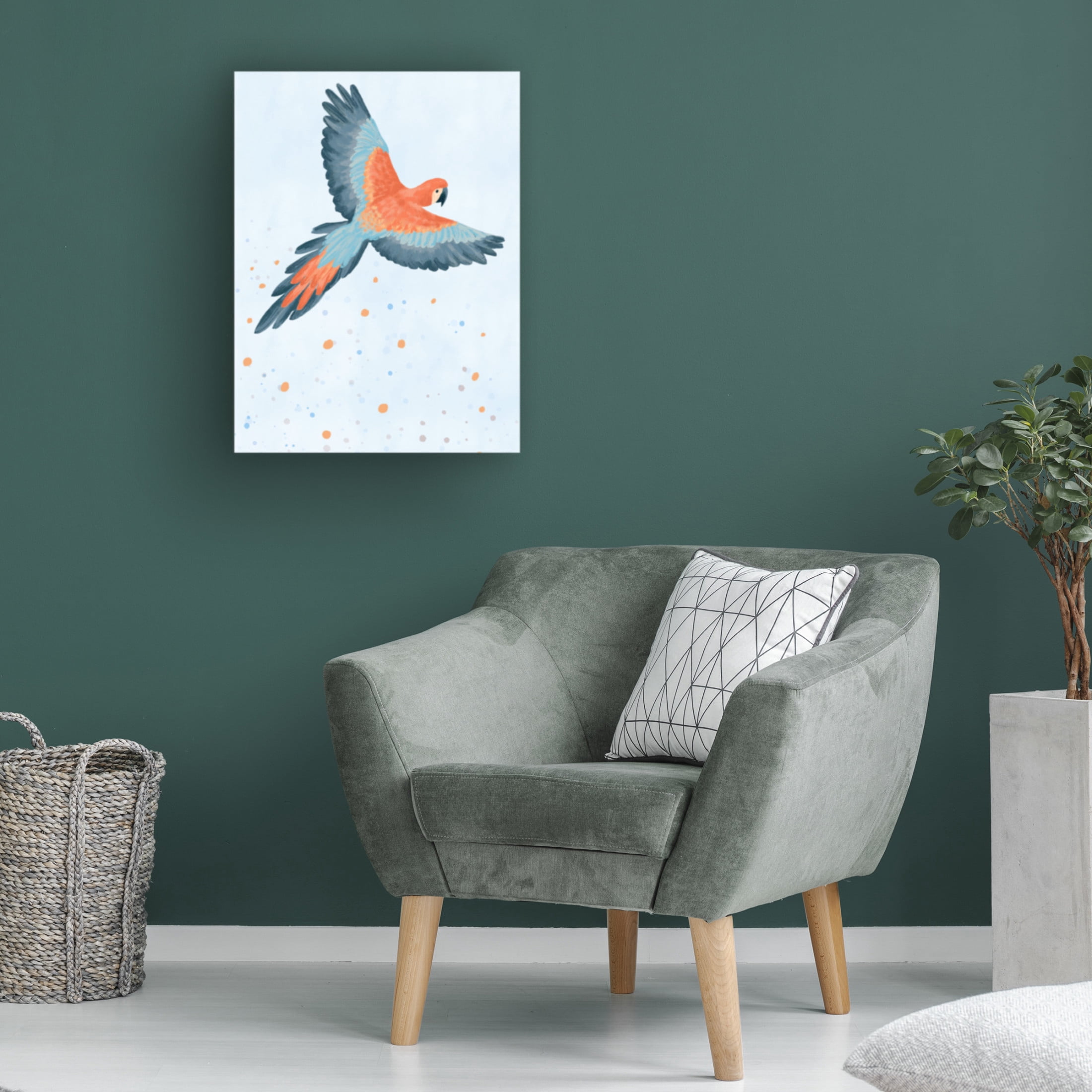 Trademark Fine Art Goed Blauw Fly With Me blue Canvas Wall Art