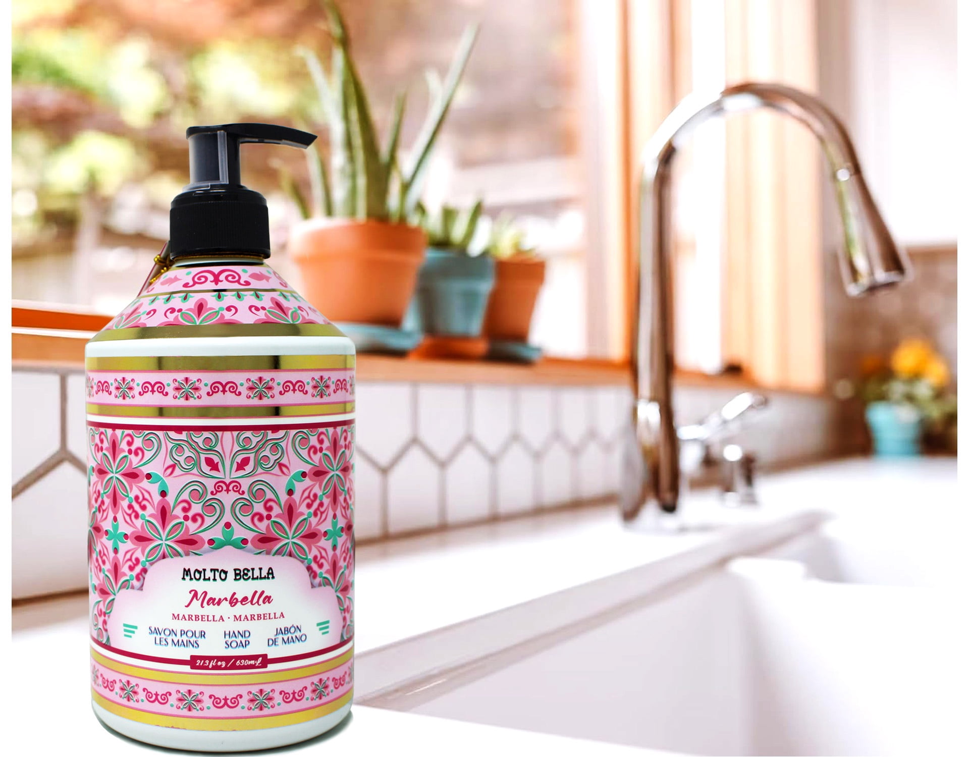 Molto Bella Hand Soap, Marbella Scent, 21.3 fl oz 2 Pack
