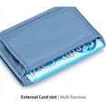 thumbnail image 5 of Slim Wallet for Women, Credit Card Holder RFID Blocking 6 Card Slots Leather Mini Credit Card Wallet Purse with  Coin Pocket, 5 of 10