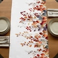 thumbnail image 5 of Table Runners 120 Inches Long Dress Scarves, Eucalyptus Leaves Farmhouse Coffee/Dining/Kitchen Table Runner for Living Room, Brown Summer Botanical Weeping Watercolor 13x120 Inch, 5 of 9