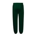 thumbnail image 5 of LNZGNM Big and Tall Sweatpants Men Casual Elastic Waist Straight Leg Sweatpants Drawstring Fleece Cargo Sweatpant S-5XL Lightweight Trackpants Workout Running Sweat Pants, Dark Green M, 5 of 8
