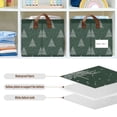 thumbnail image 4 of Yayeee Foldable Storage Basket for Shelves with Handles Set of 2 Waterproof Cloth Bins, New Year Tree Pattern, 4 of 7