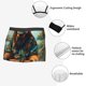 thumbnail image 3 of Balery Forest Meditating Gorilla Calzoncillos bóxer para hombre, ropa interior de algodón suave y transpirable con cinturilla de nailon-X-Large, 3 of 5