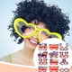 thumbnail image 4 of Sonducket Gafas de fiesta temáticas, accesorios divertidos para fotos, gafas de orgullo, gafas de maquillaje de cristal coloridas de iris de Type3 NO3, 4 of 6