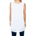 thumbnail image 3 of Cristina B Ladies' Sleeveless Tunic (White, L), 3 of 3