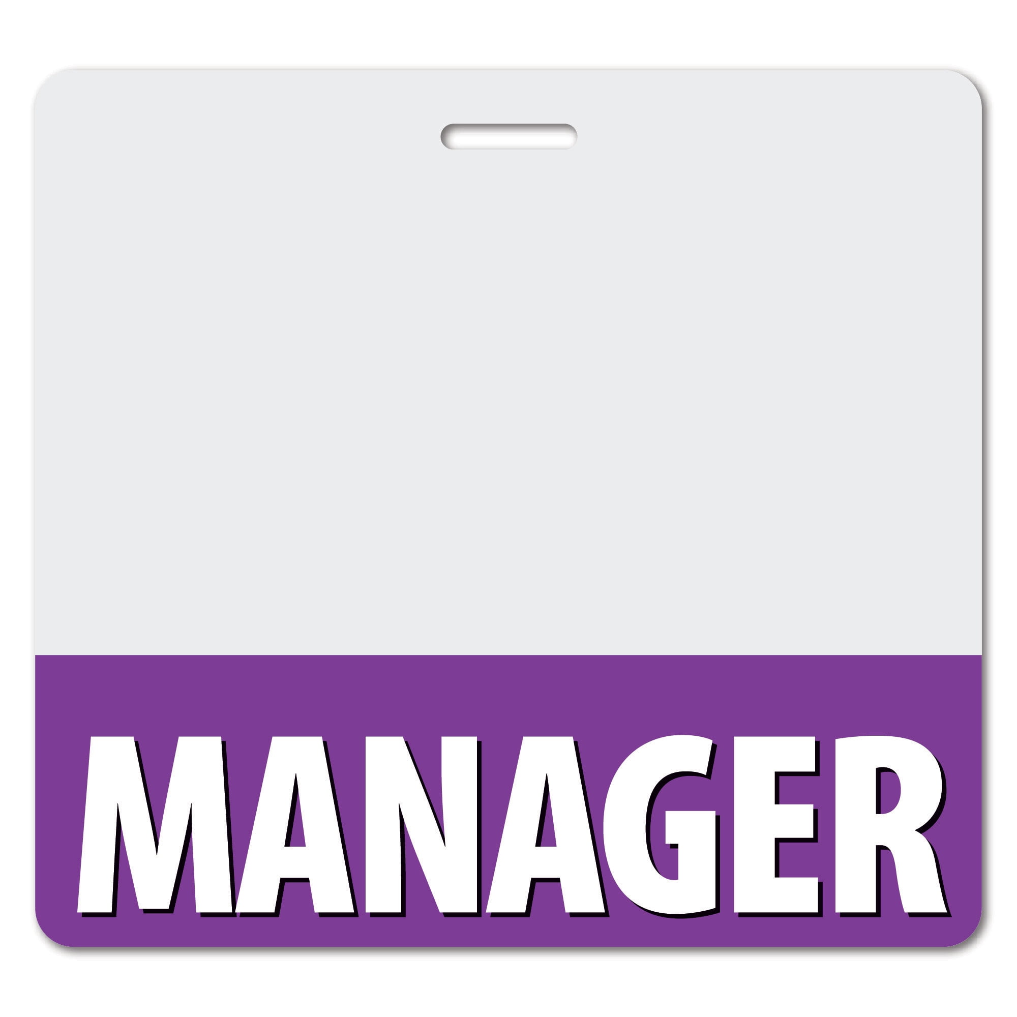 Code Role Id Badges Badge Buddy Blank 100 Pack Horizontal - White Role Identifier Cards For ...